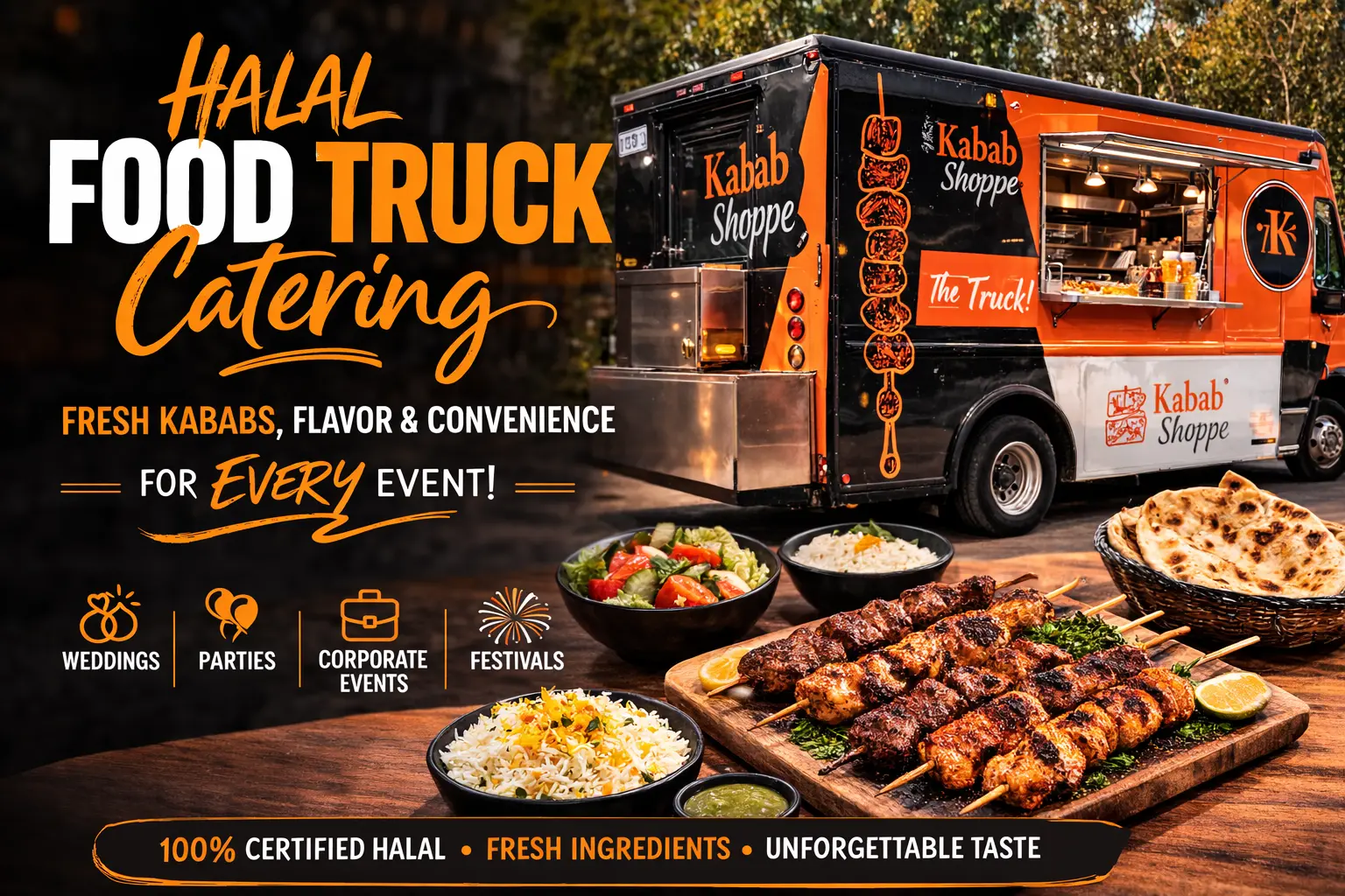 Halal food truck catering