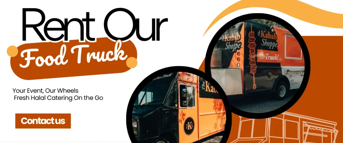 Food truck catering for events with fresh halal kababs, custom menus
