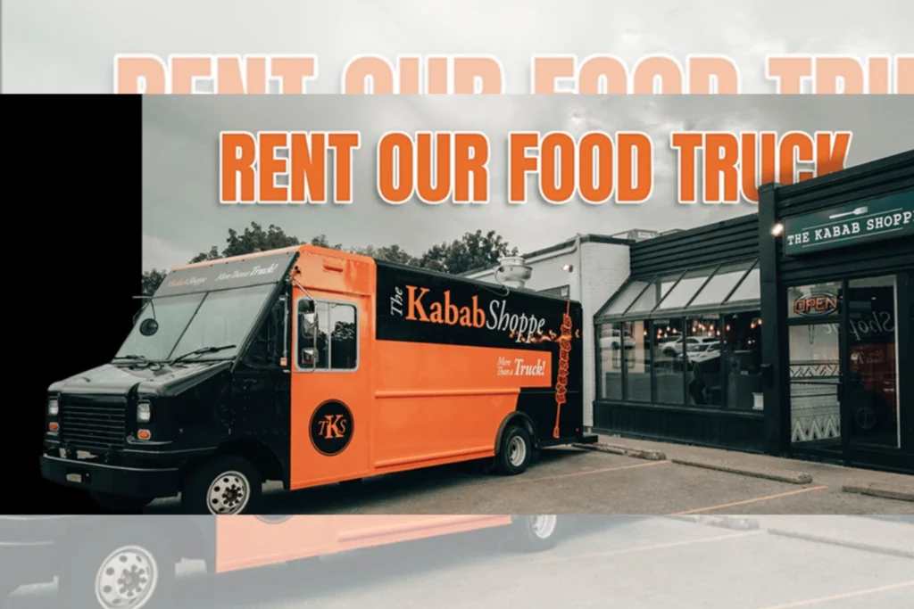 Food truck catering for events with fresh halal kababs, custom menus