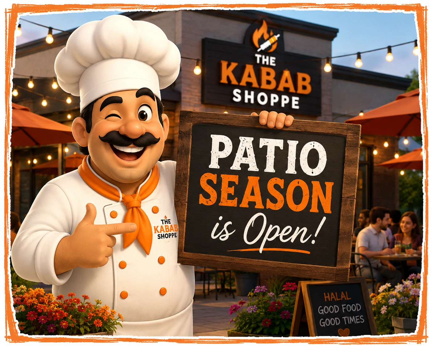 Patio season is open at Kabab Shoppe