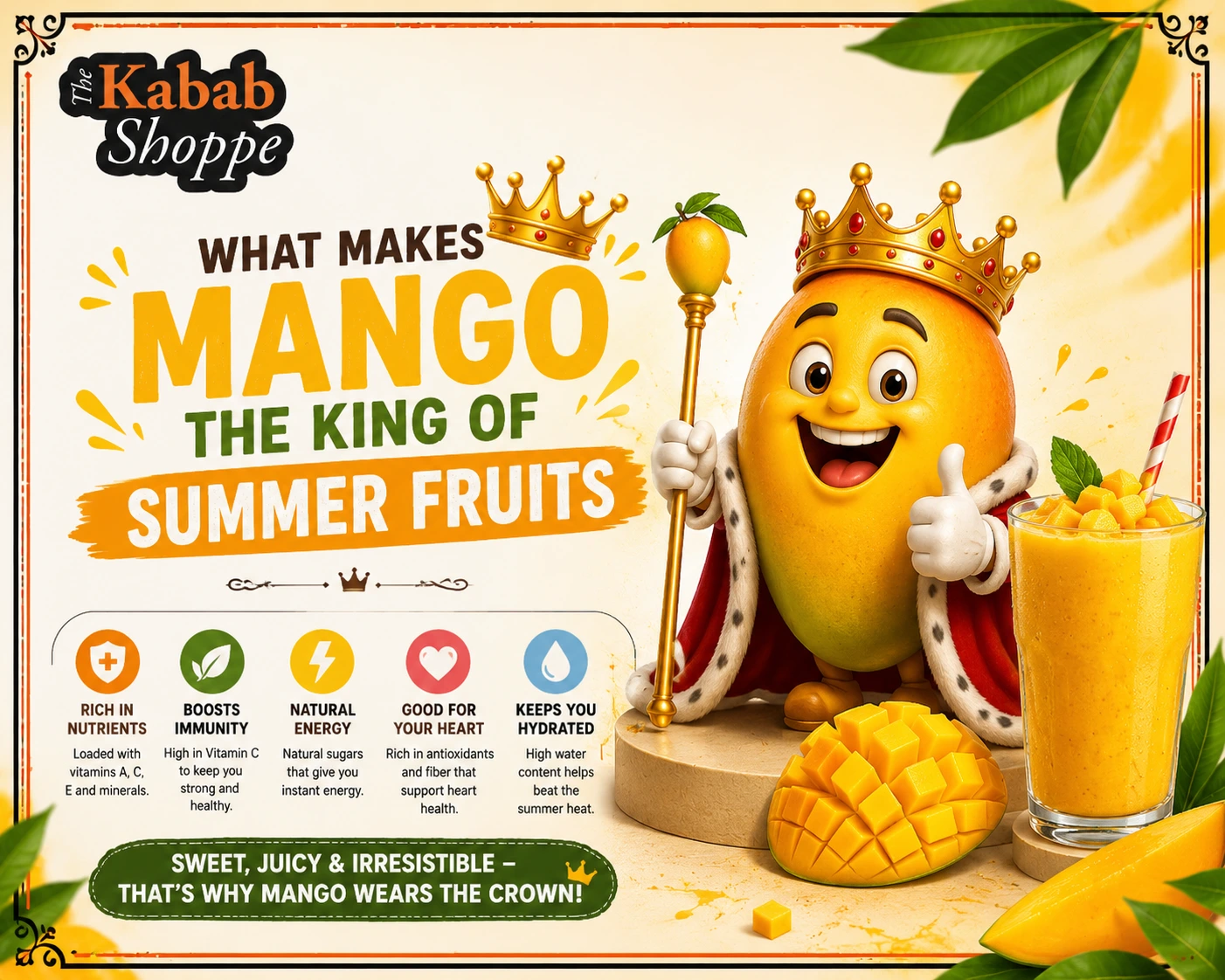 Beat the Summer Heat with Refreshing Mango Iced Drinks at The Kabab Shoppe