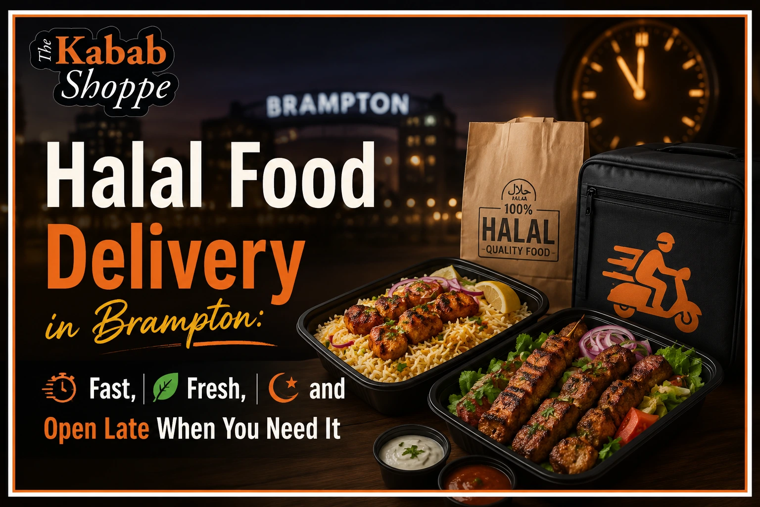 Halal Food Delivery in Brampton, Pickering, Whitby & Oshawa: Fast, Fresh and Open Late