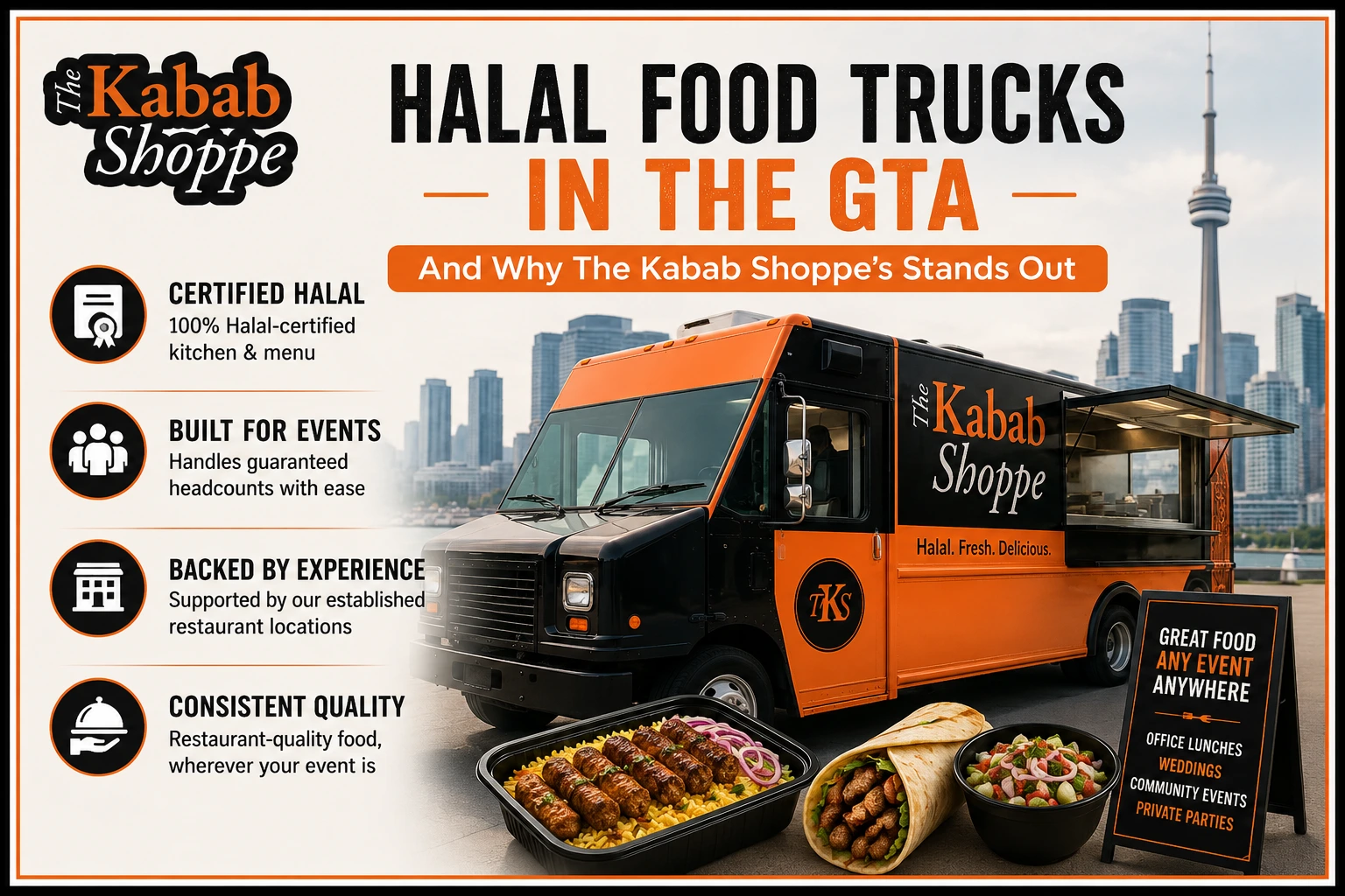 The Kabab Shoppe halal food truck serving events across the GTA