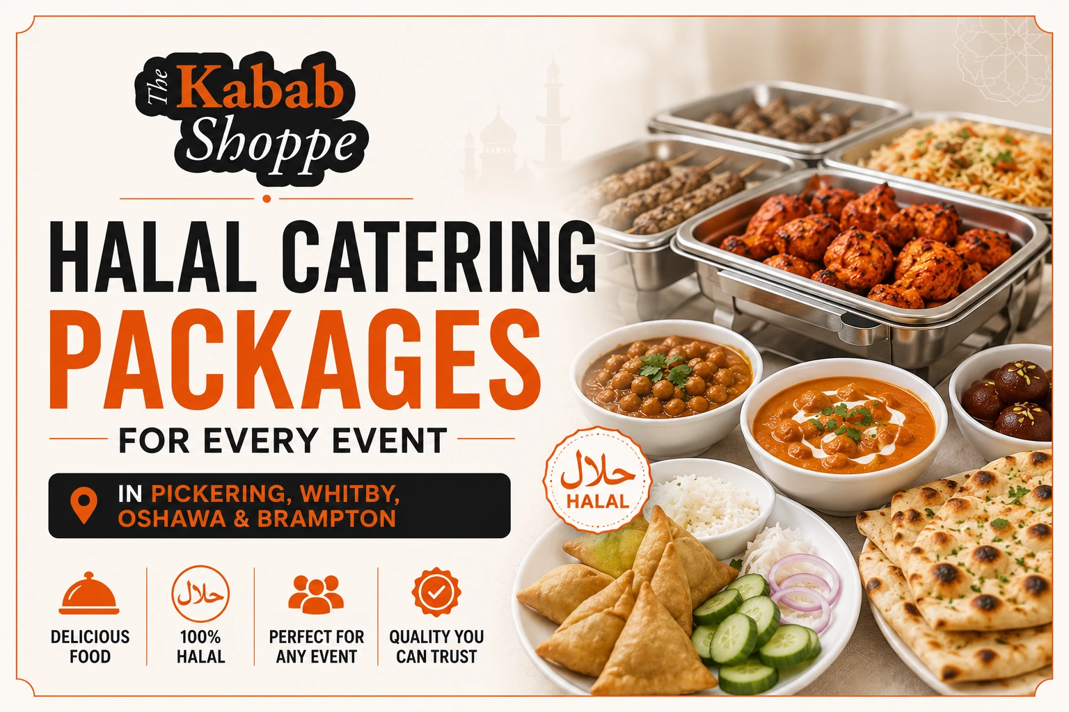 Halal Catering Packages for Every Event in Pickering, Whitby, Oshawa & Brampton