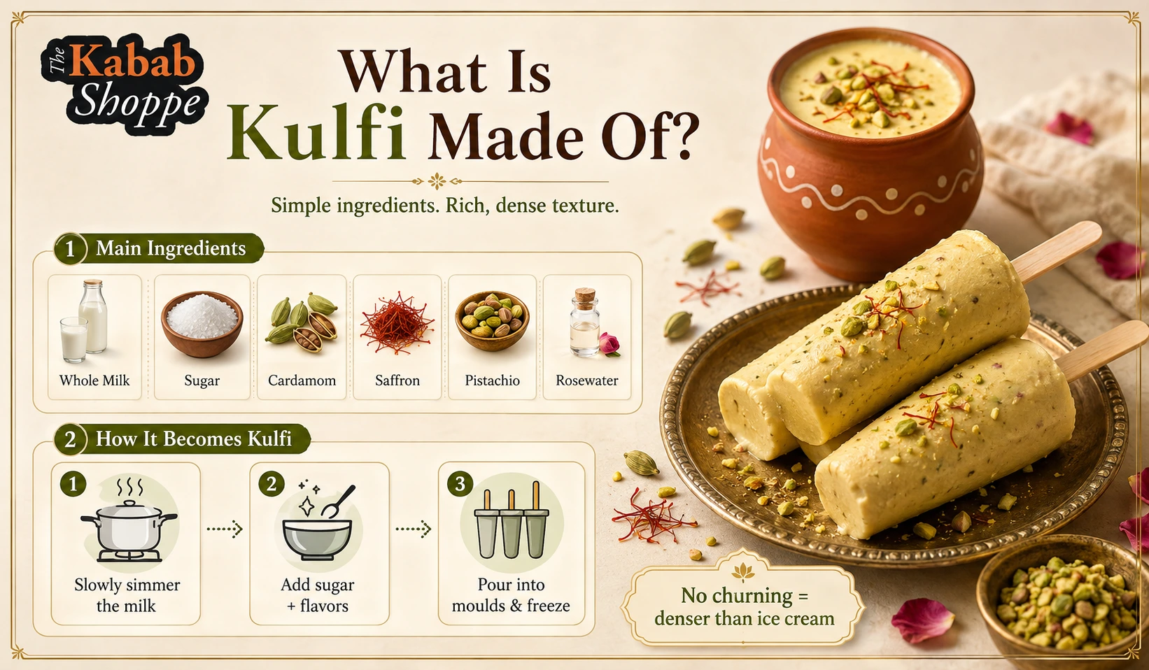 Kulfi ingredients and making guide