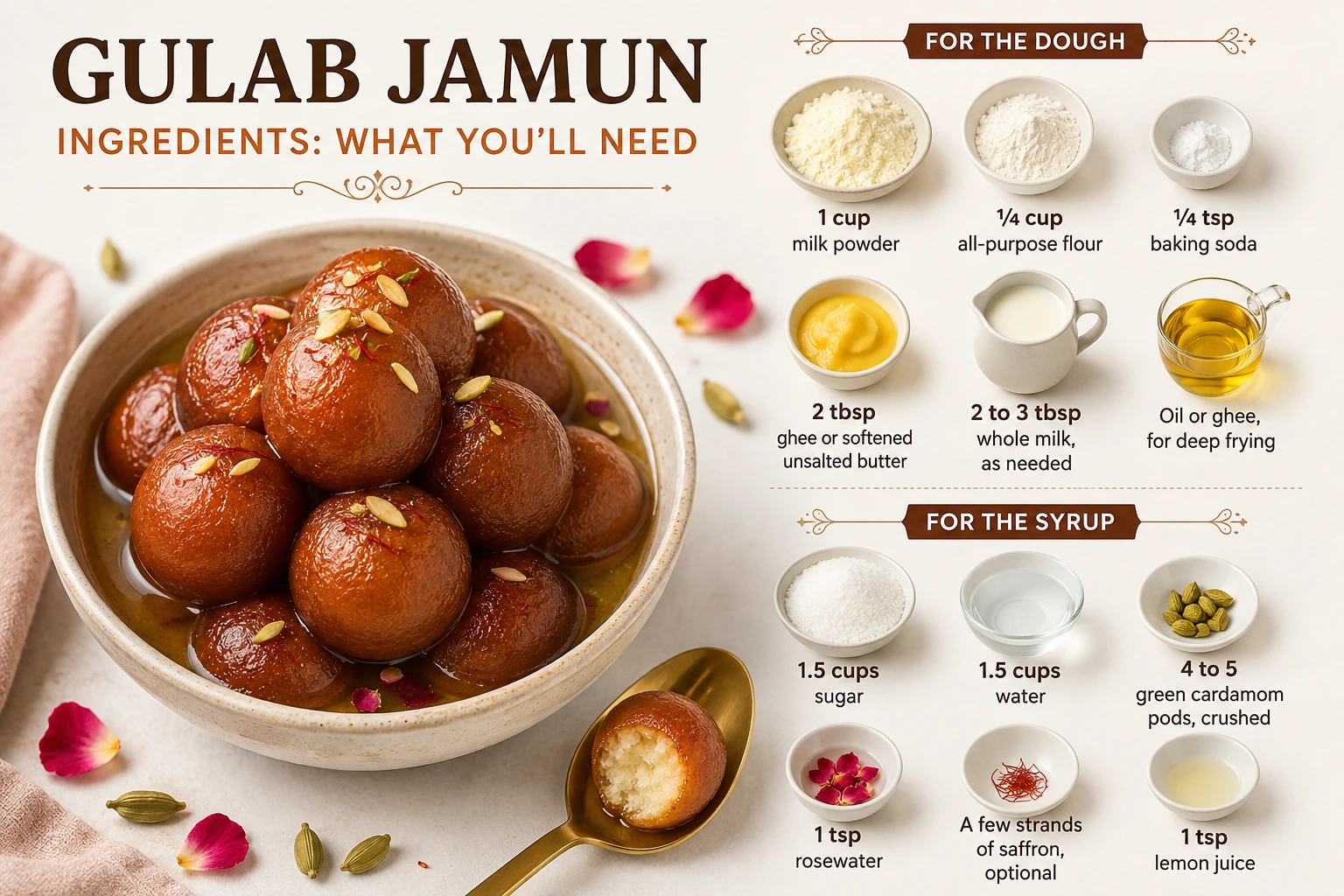 Step-by-step homemade gulab jamun recipe