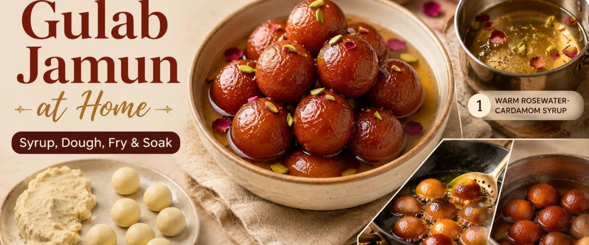 How to make gulab jamun at home