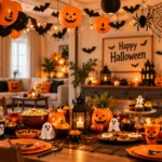 Cozy Halloween Family Party Setup